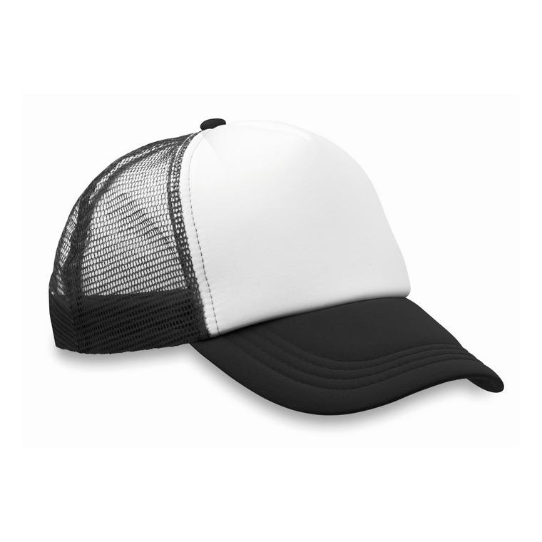 Şapcă din poliester (plasă, în TRUCKER CAP Negru