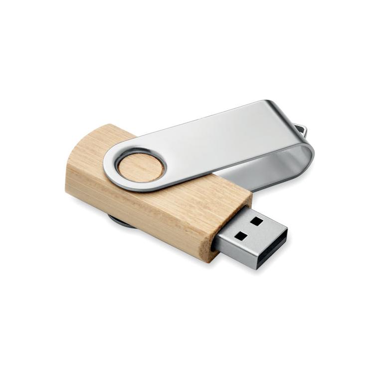 Flash USB 16GB din bambus Techmate  Natur 16 GB