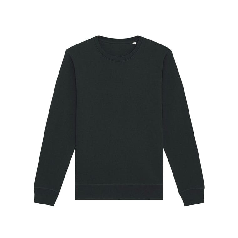 Bluză cu guler rotund Unisex Roller Black 5XL