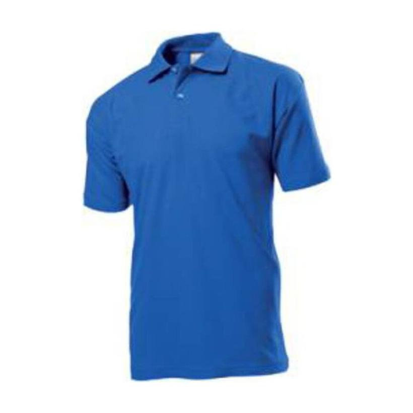 Tricou Polo mânecă scurtă pentru bărbați Basic  Albastru 5XL