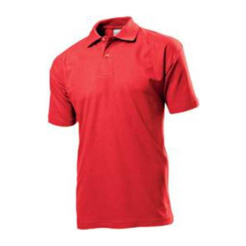 Tricou Polo mânecă scurtă pentru bărbați Basic  Rosu 4XL