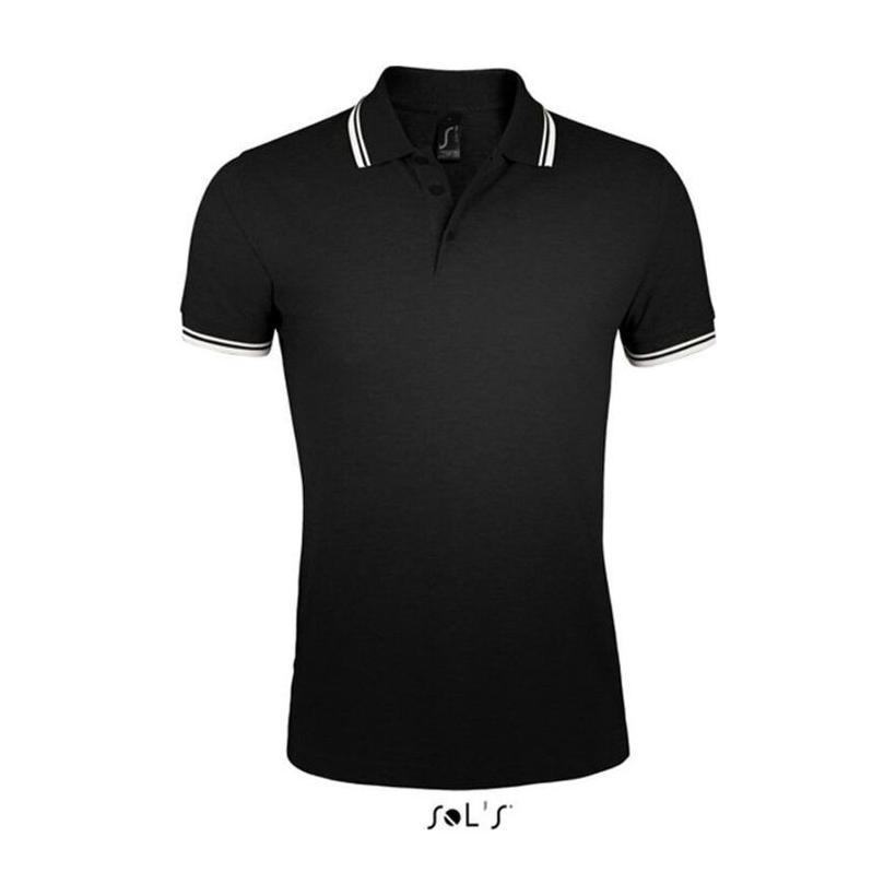 Tricou Polo pentru bărbați Solo's Pasadena Negru XL