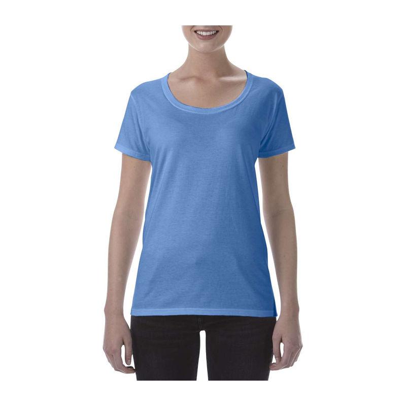 Tricou cu guler larg pentru femei Gildan Softstyle® Heather Royal XL