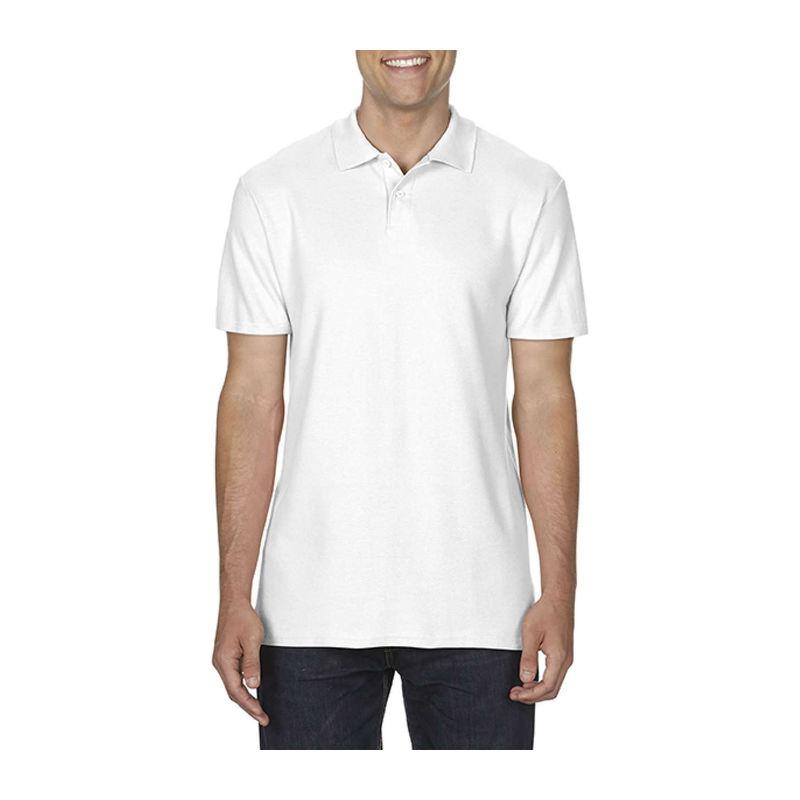 Tricou polo pentru bărbați Gildan Softstyle® Alb 4XL