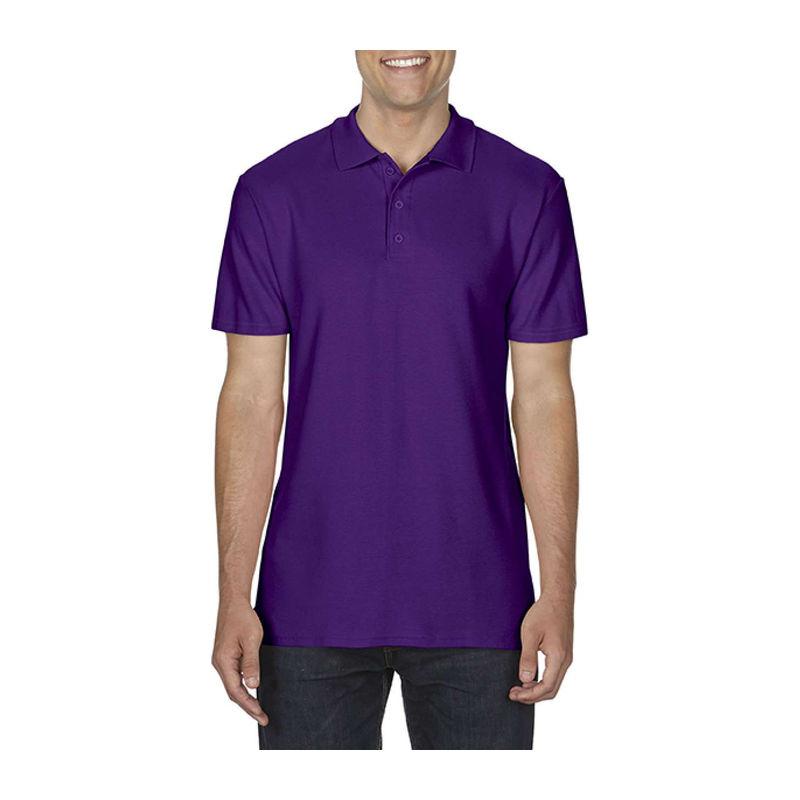 Tricou polo pentru bărbați Gildan Softstyle® Mov L