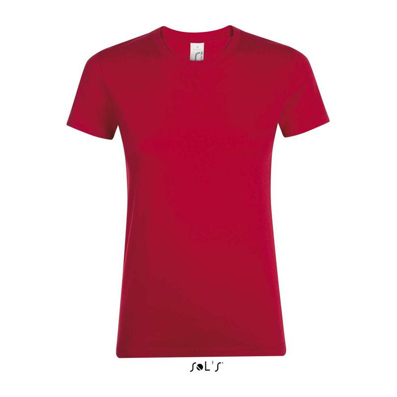 Tricou cu guler rotund, pentru femei, Sol's Regent Rosu M