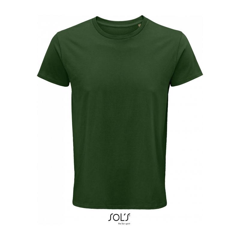 Tricou din bumbac organic cu guler rotund pentru bărbați Sol's Crusader Verde 3XL