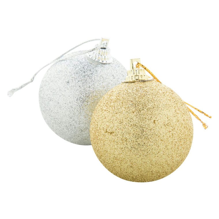 Set ornamente pentru brad Yenkit argintiu auriu