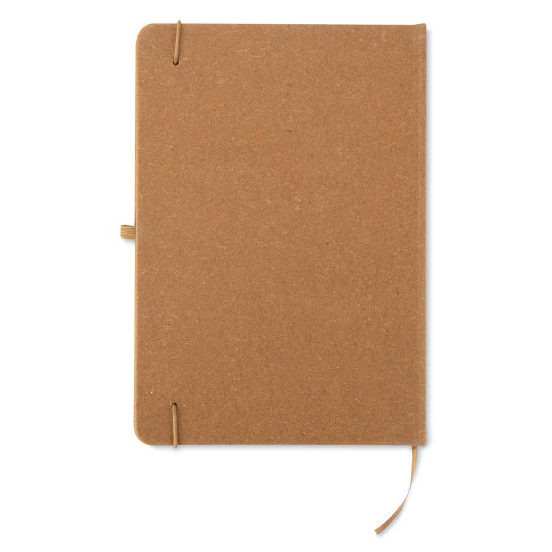Notebook in recycled PU, GLITZO A5 Maro