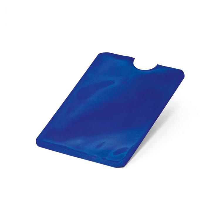 MEITNER. Suport card cu blocare RFID Albastru Royal