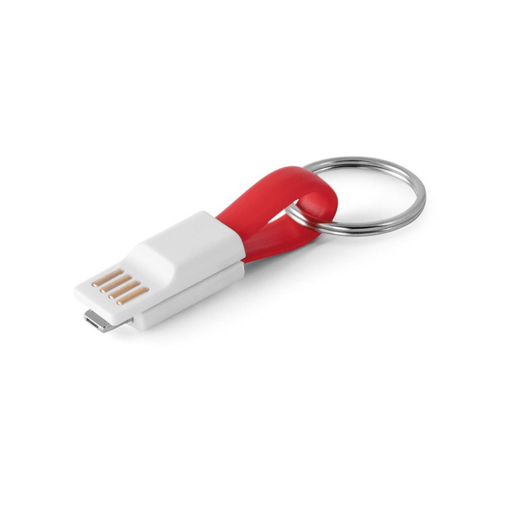 RIEMANN. Cablu USB 2 în 1 Roșu