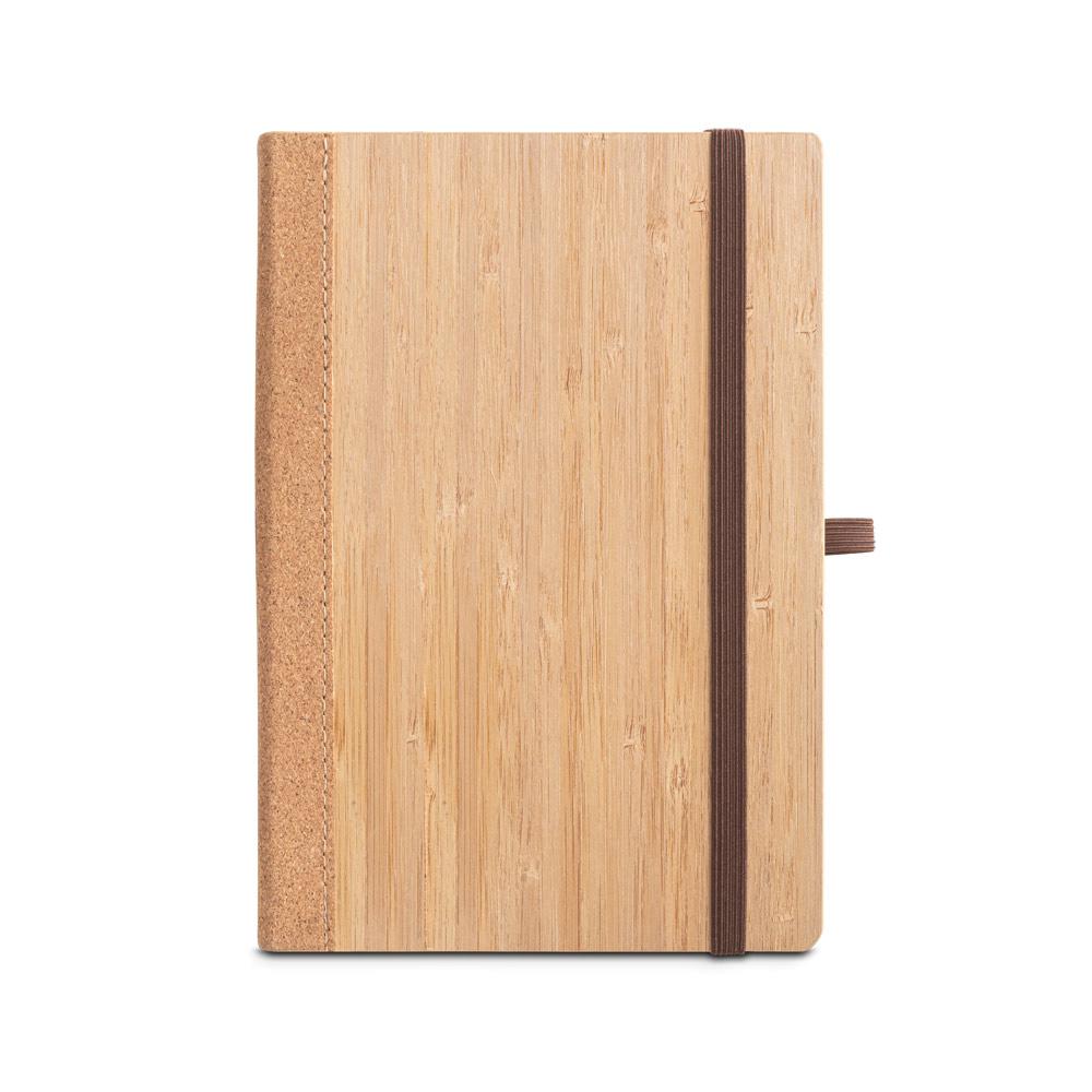 ORWELL. Notebook A5 cu copertă cartonată din bambus și foi de plută Natural