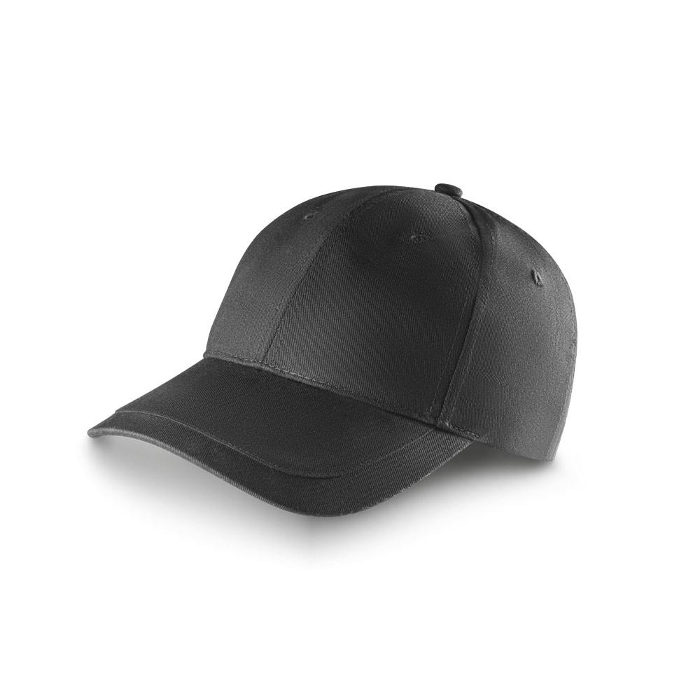 RYAN. Șapcă din bumbac reciclat (280 g/m²) Negru