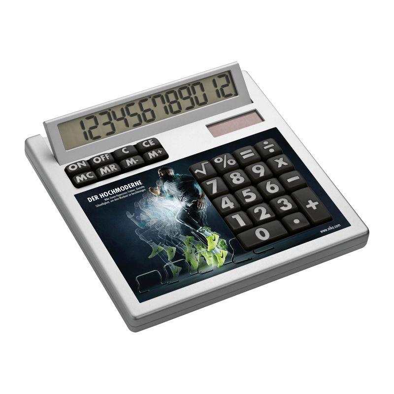 Calculator de birou cu față detașabilă pentru personalizare Alb