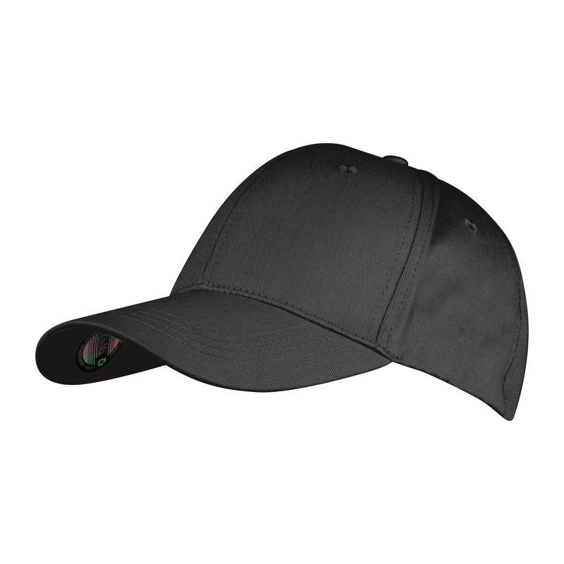 Şapcă baseball CrisMa din bumbac reciclat Negru