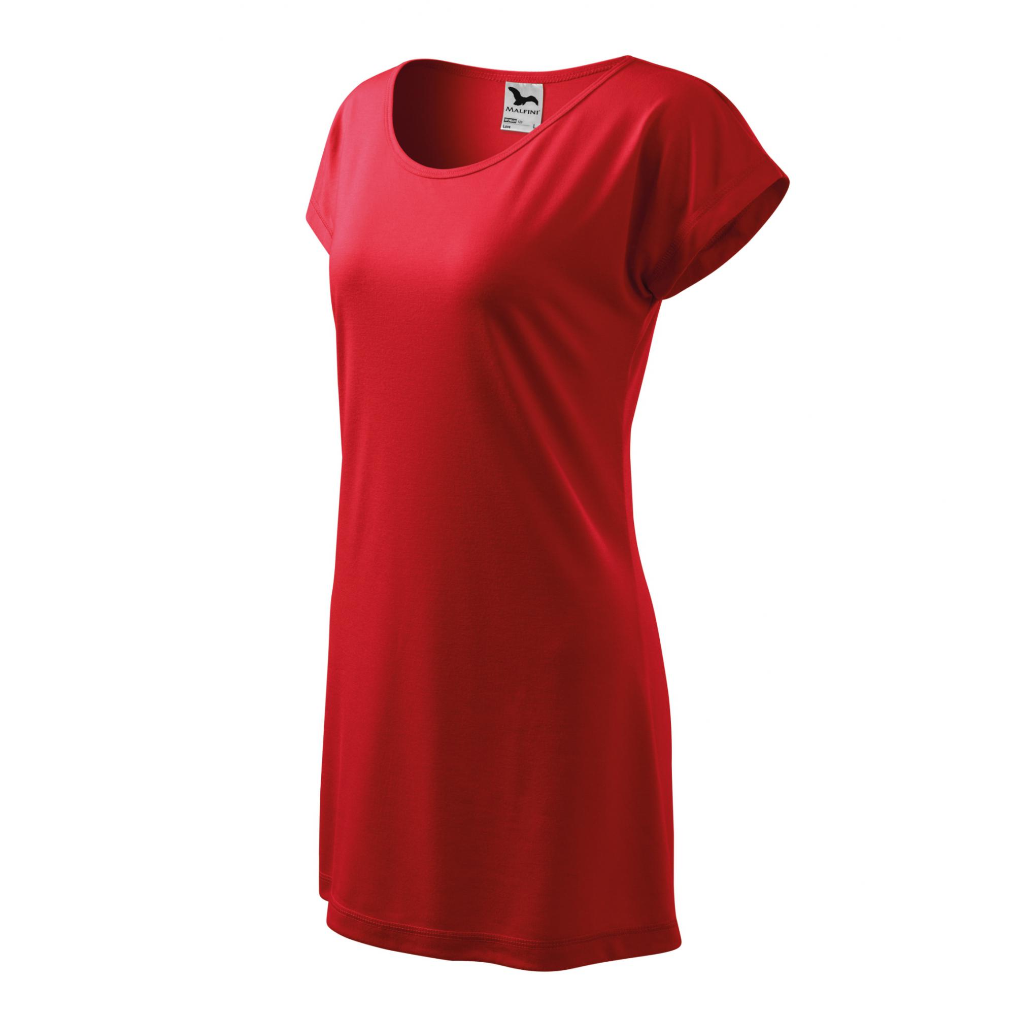 Tricou/rochie pentru damă Love 123 Rosu XL