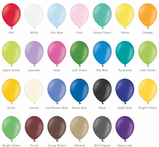 Culori baloane pastel