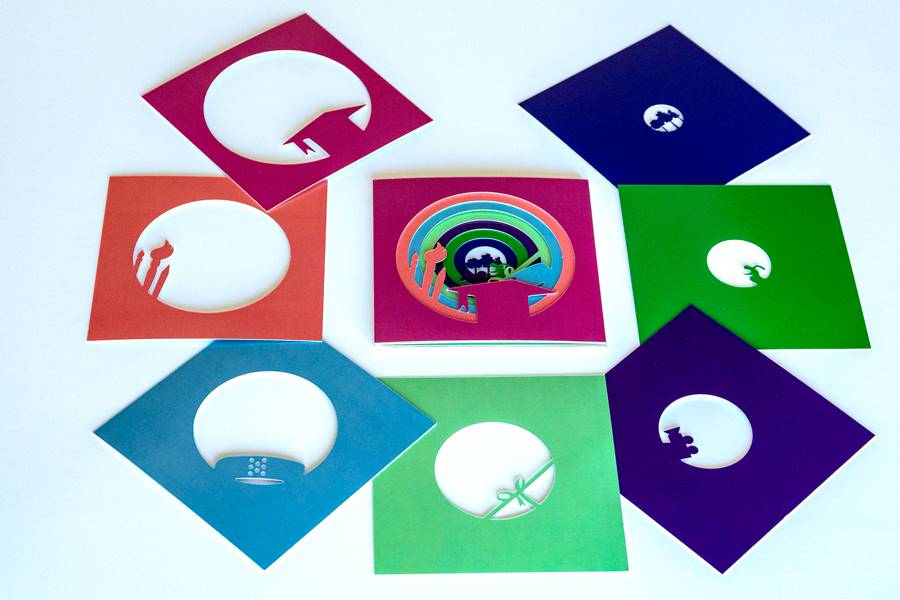 Set carduri decupate cutter