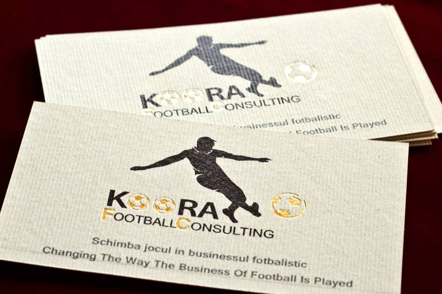 Cărți de vizită Koora Fotbal Consulting