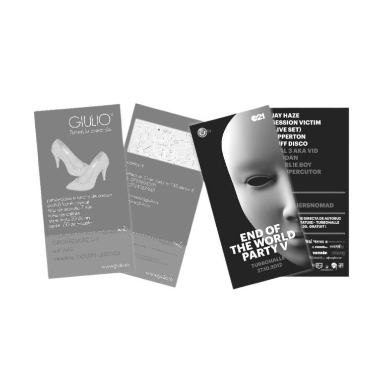 Printuri digitale alb-negru