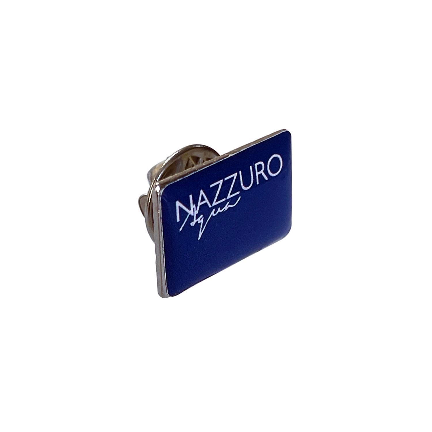 Insigne metalice cu lentilă rășină Argintiu Dreptunghiular - 18 x 12 mm