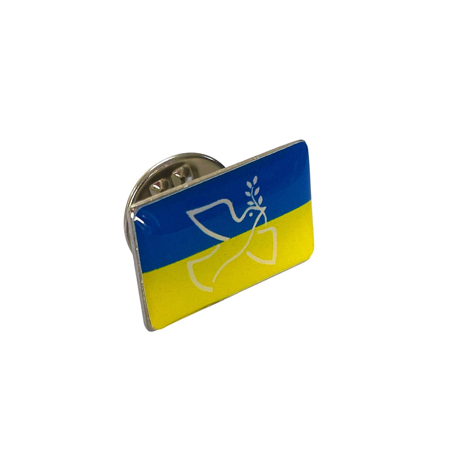 Insigne metalice cu lentilă rășină Argintiu Dreptunghiular - 18 x 12 mm
