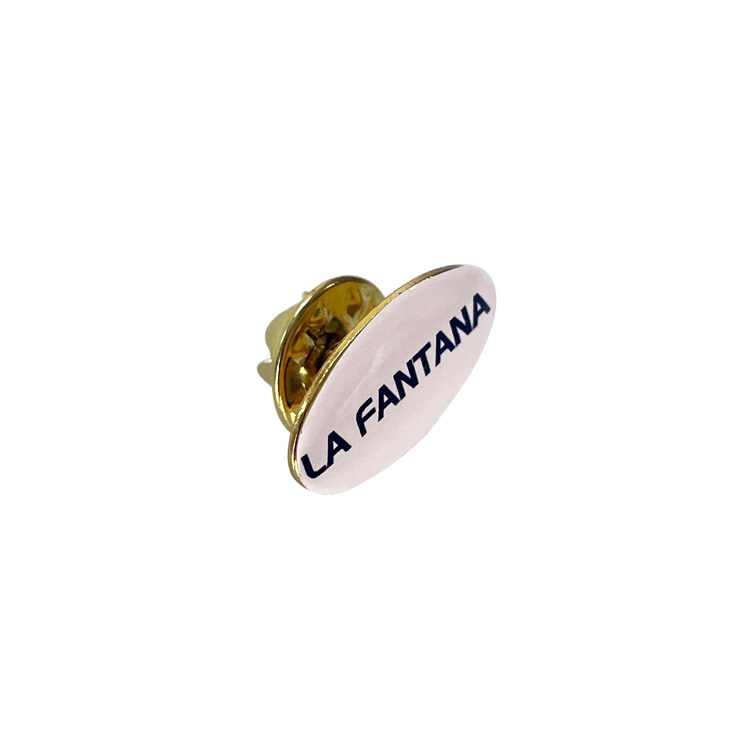 Insigne metalice cu lentilă rășină Auriu Oval - 20 x 11 mm