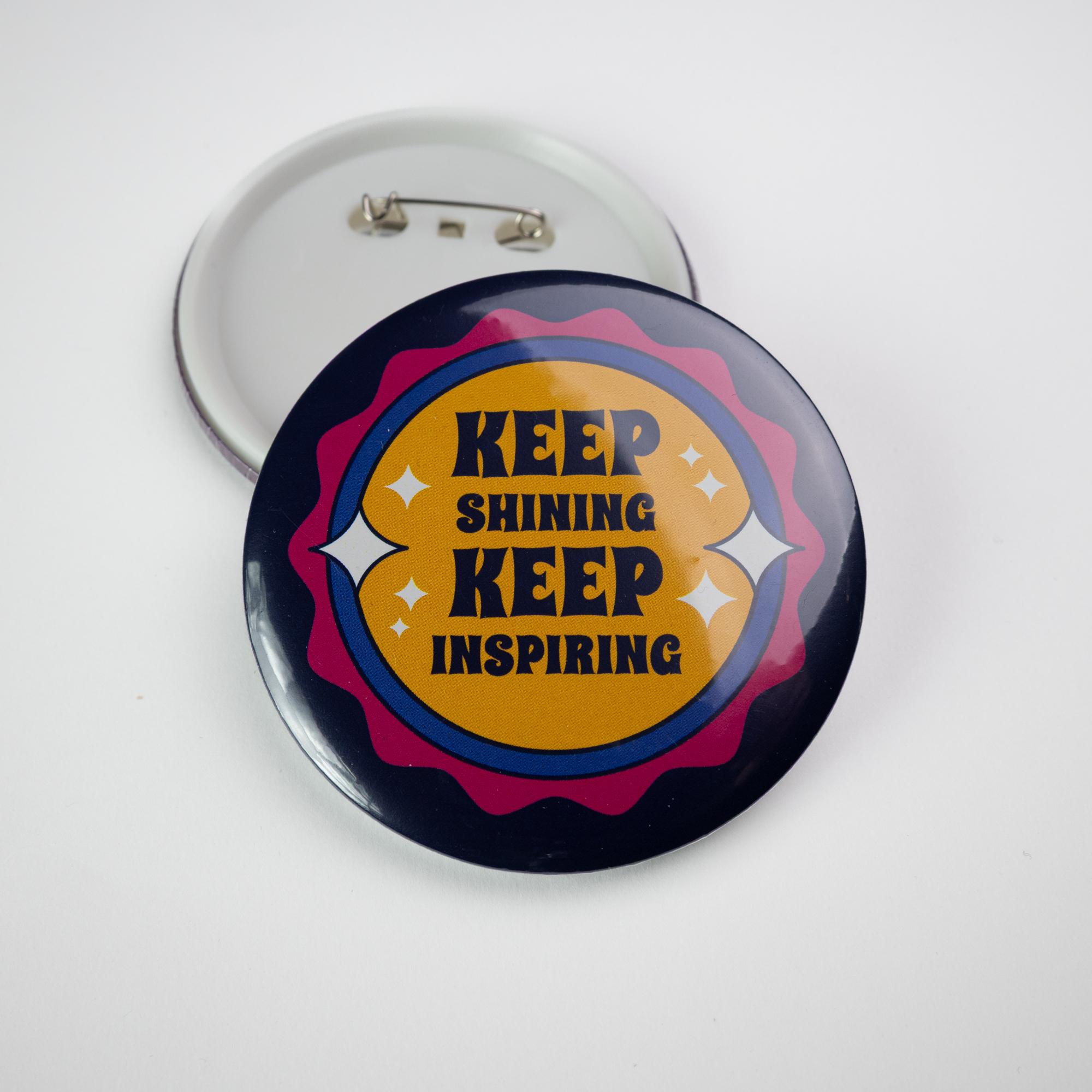 Insigne cu ac - button badge Rotund - Ø 58 mm