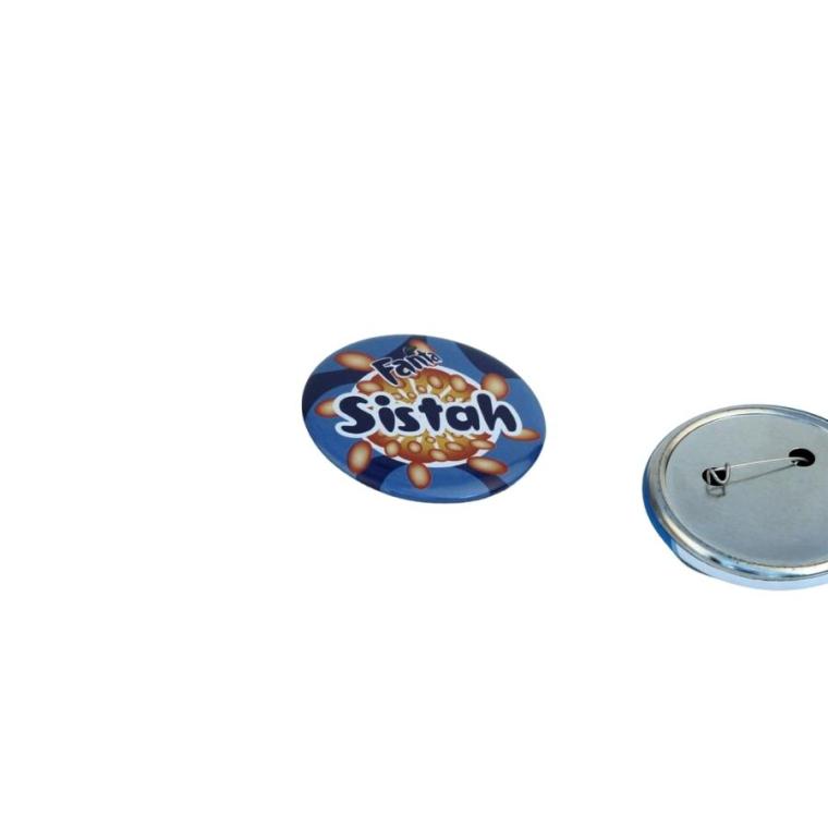 Insigne cu ac - button badge Rotund - Ø 75 mm