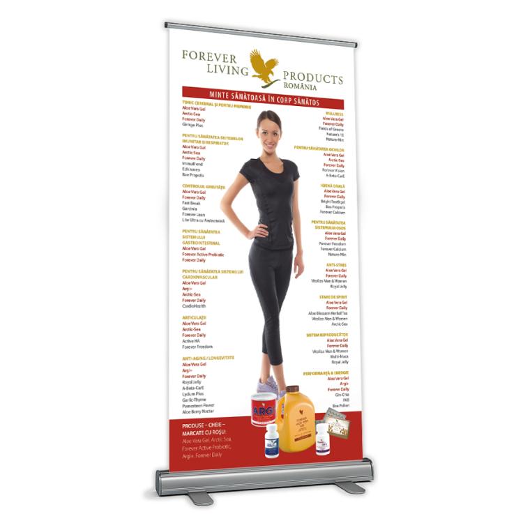 Sistem de expunere tip roll up