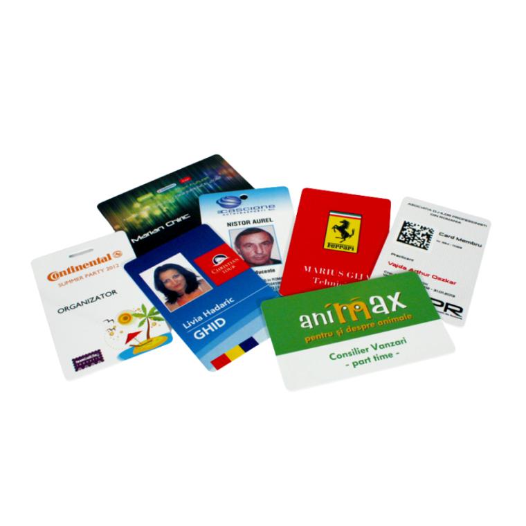 Ecusoane imprimate pe card plastic 