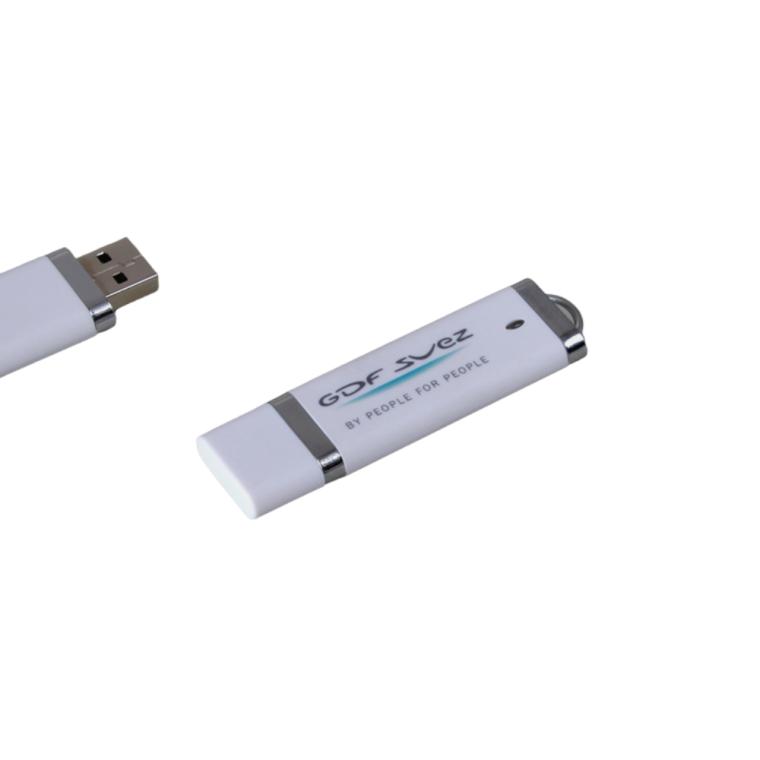 Stickuri USB clasice personalizate alb 8 GB