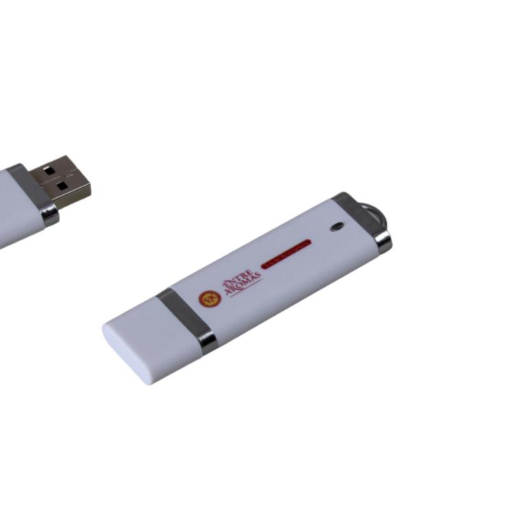 Stickuri USB clasice personalizate alb 8 GB