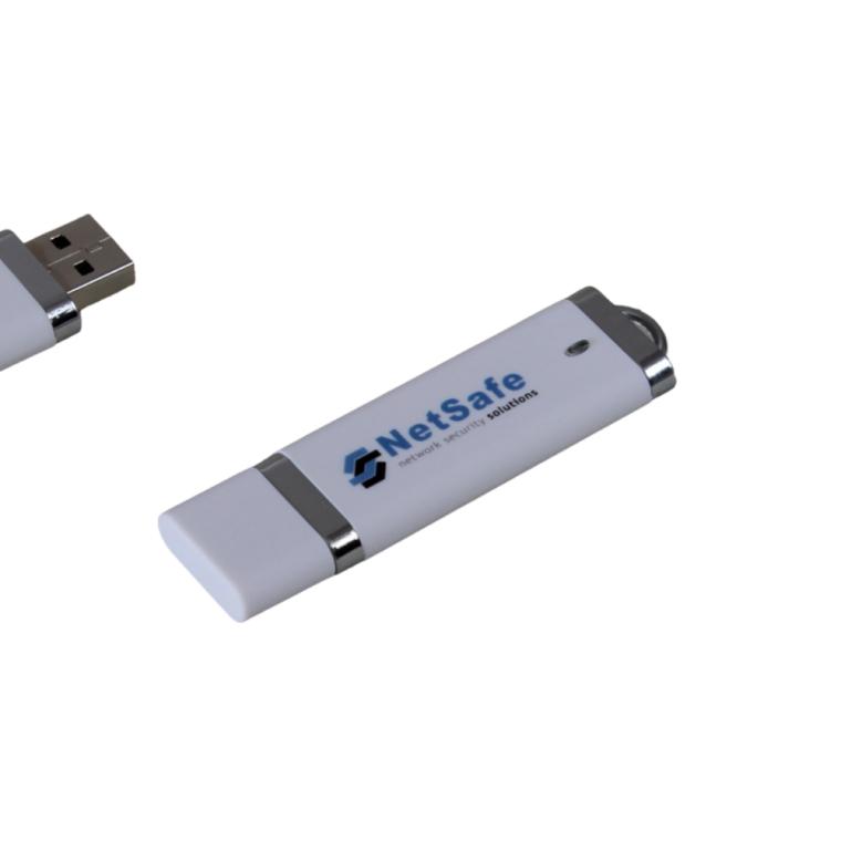 Stickuri USB clasice personalizate alb 8 GB
