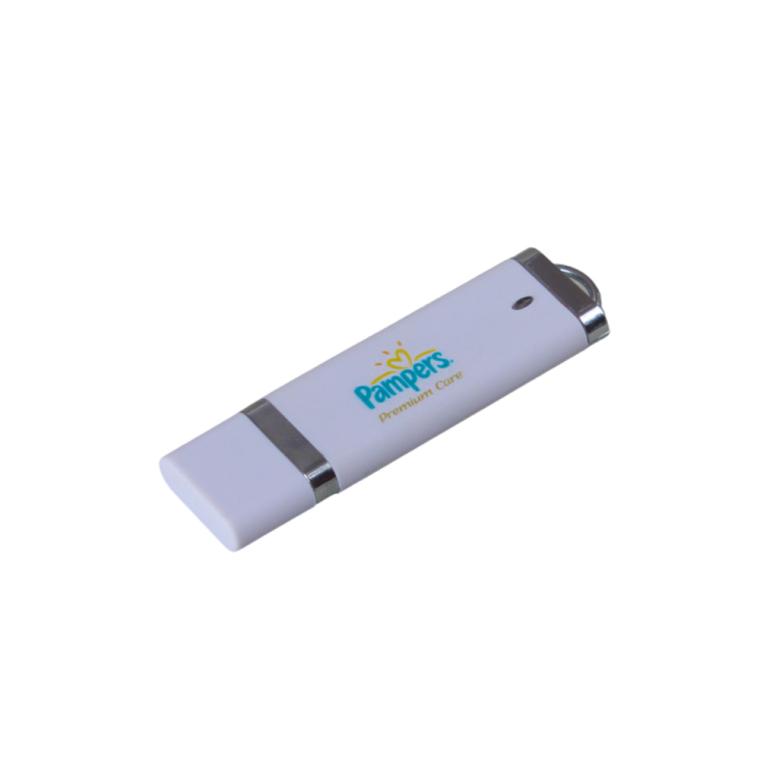 Stickuri USB clasice personalizate alb 8 GB