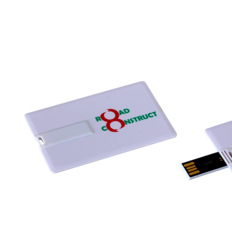 Stickuri USB card personalizate alb 8 GB