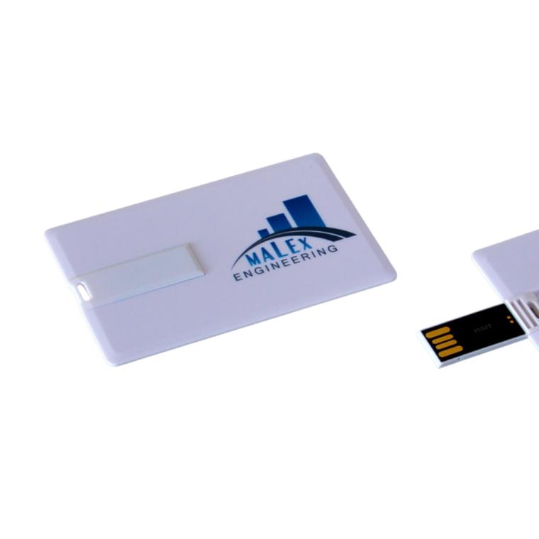 Stickuri USB card personalizate alb 8 GB