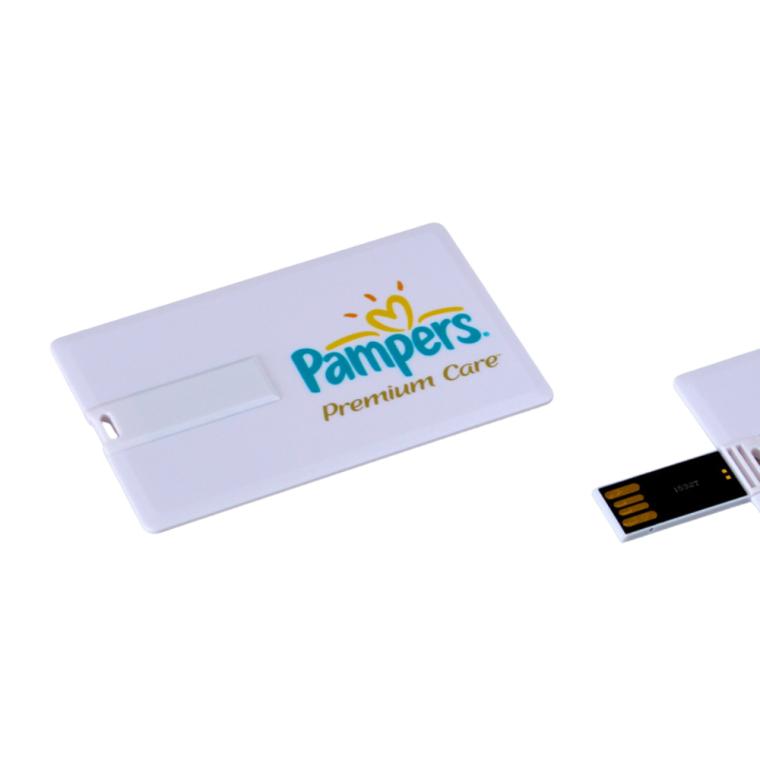 Stickuri USB card personalizate alb 8 GB