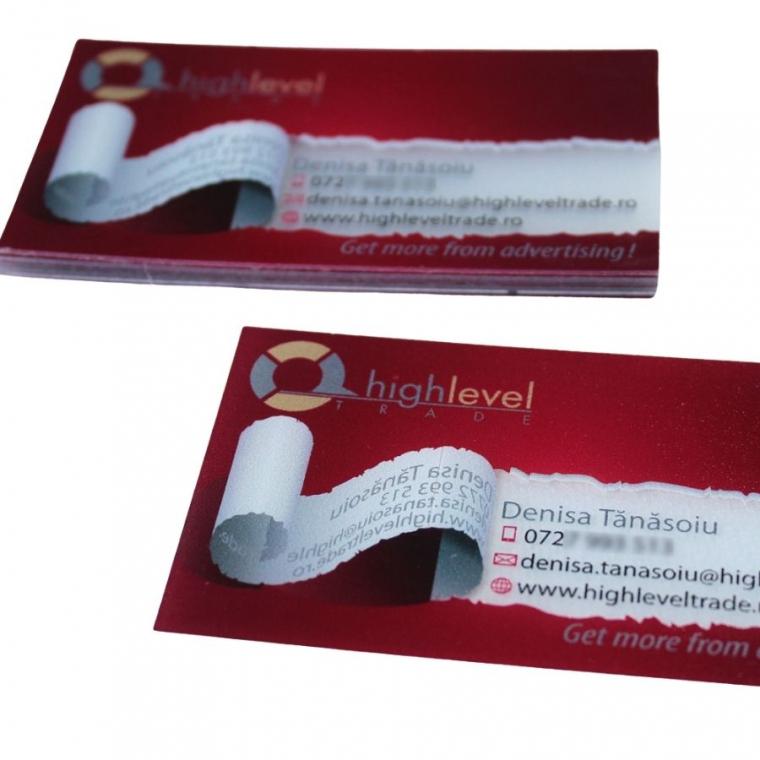 Cărți de vizită din plastic