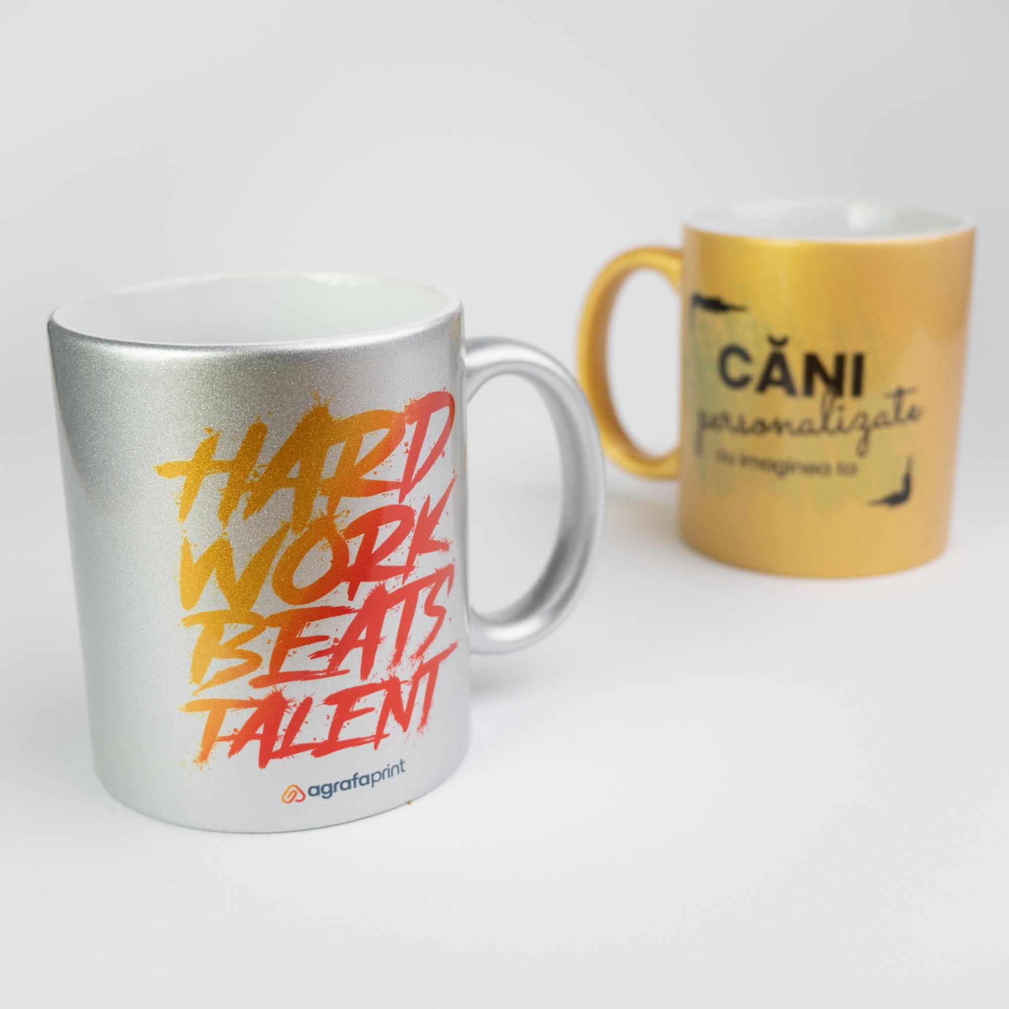 Căni personalizate Conică Albă