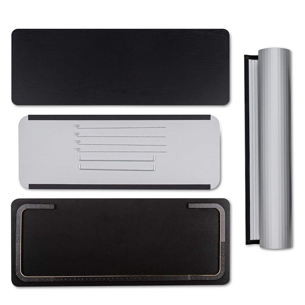 Masă sampling - promo desk, info desk, pop-up counter Promo 4 cu raft - dreptunghiular