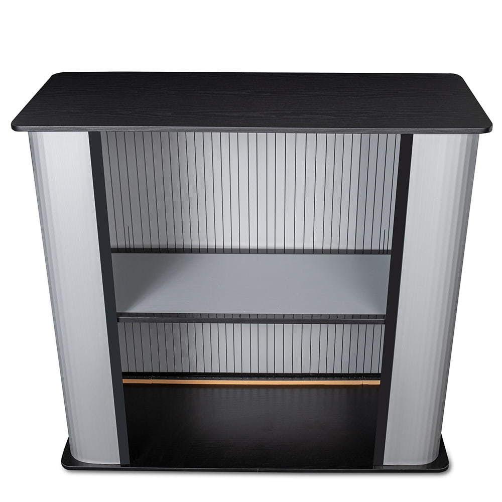 Masă sampling - promo desk, info desk, pop-up counter Promo 4 cu raft - dreptunghiular