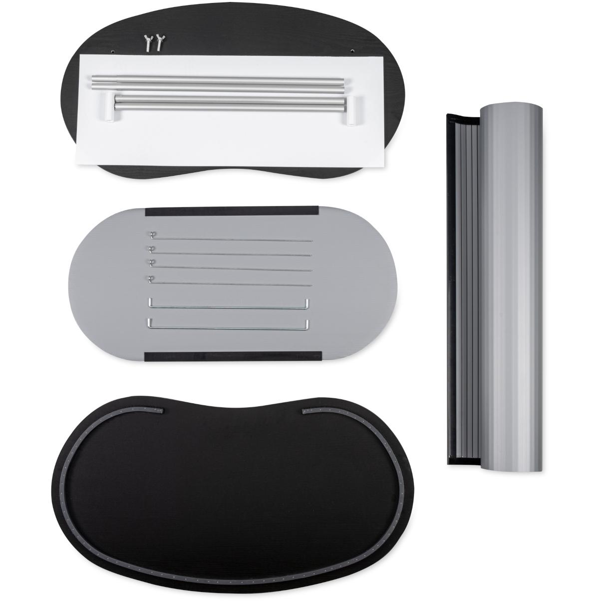 Masă sampling - promo desk, info desk, pop-up counter Promo 2 Plus cu raft