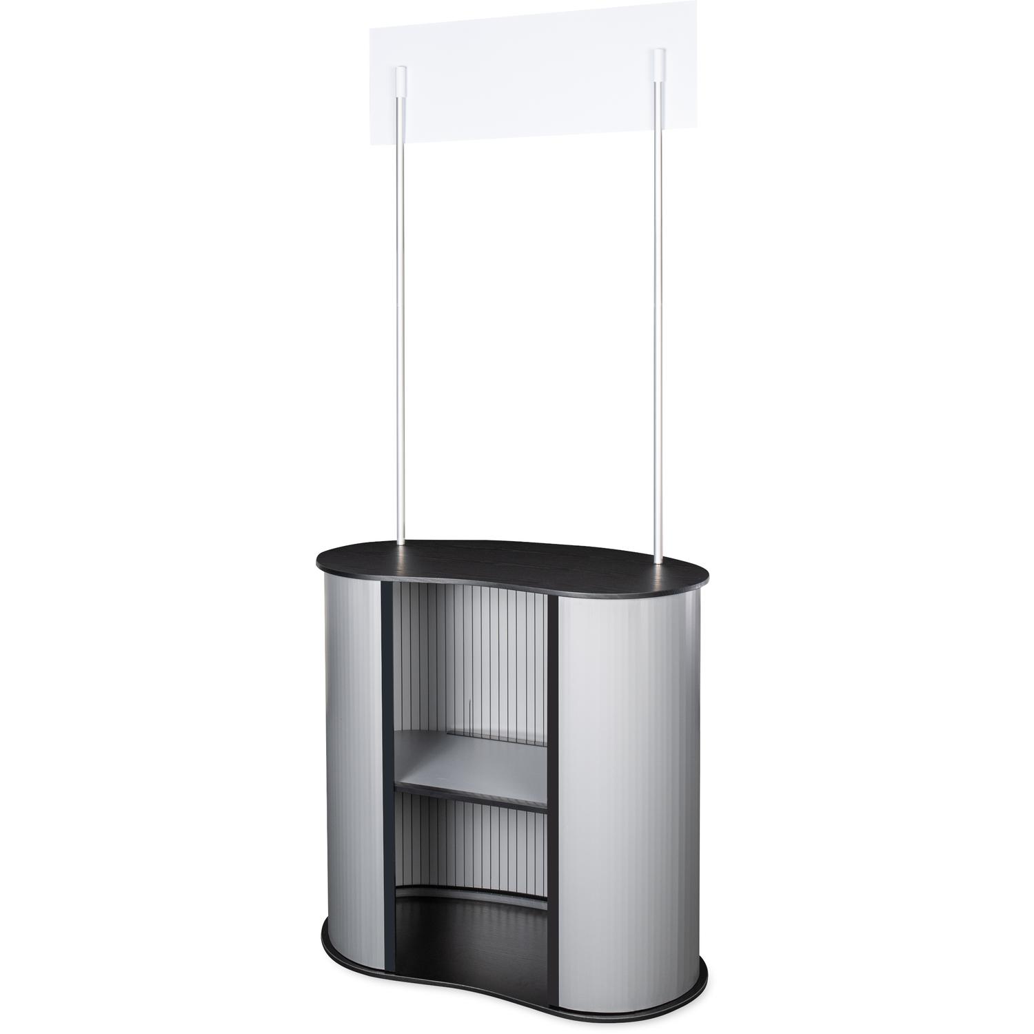 Masă sampling - promo desk, info desk, pop-up counter Promo 2 Plus cu raft