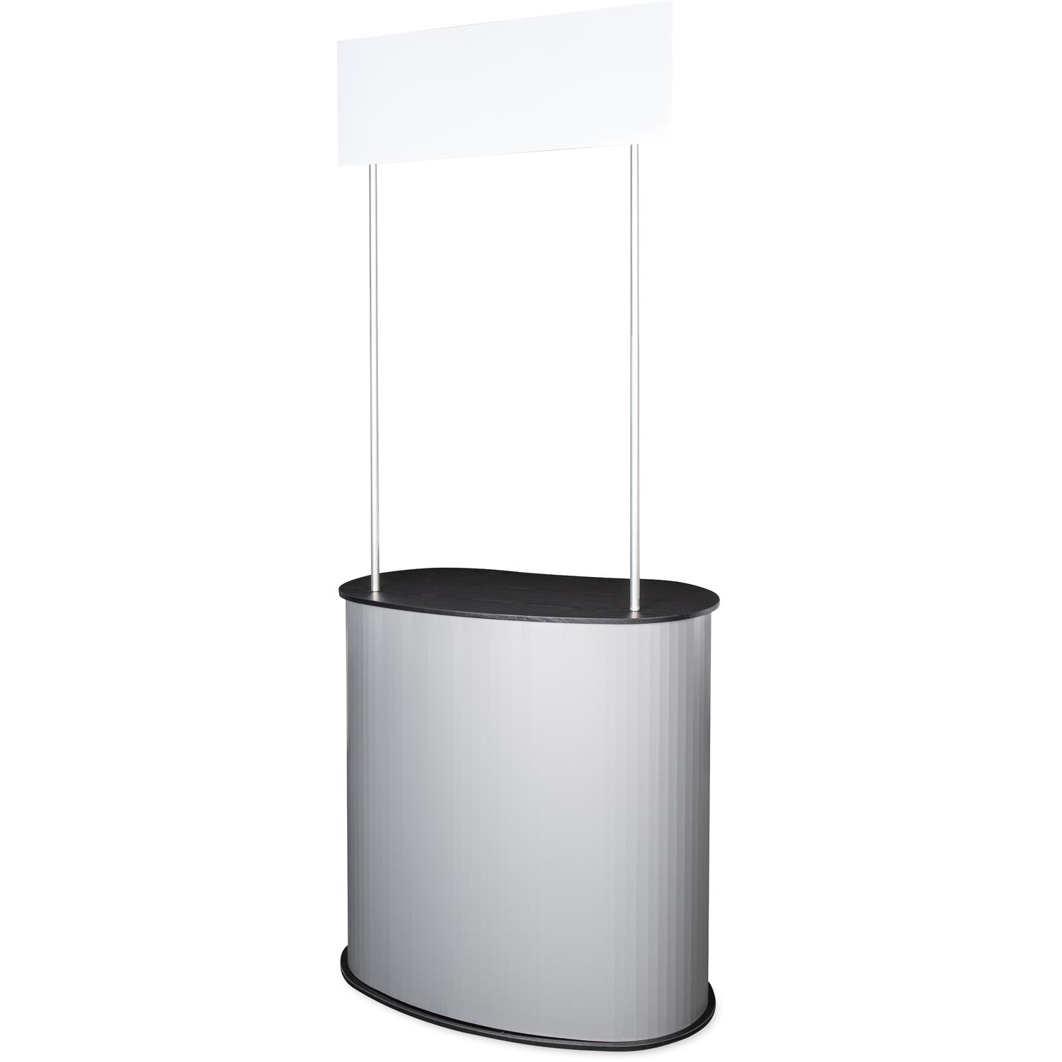 Masă sampling - promo desk, info desk, pop-up counter Promo 2 Plus cu raft