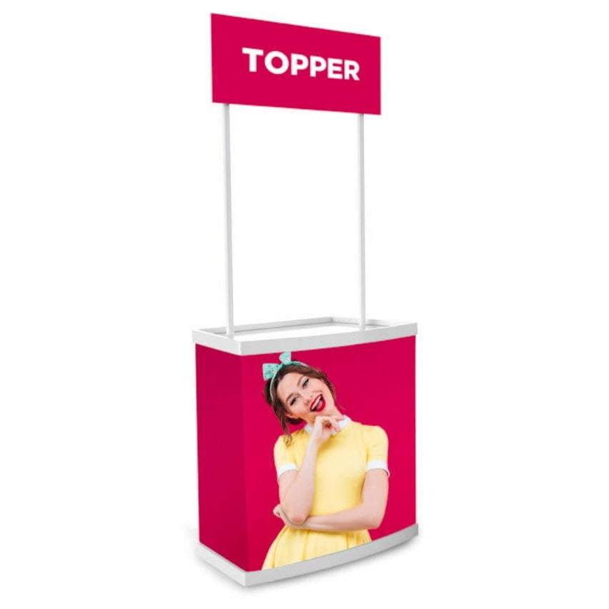 Masă sampling - promo desk, info desk, pop-up counter Topper