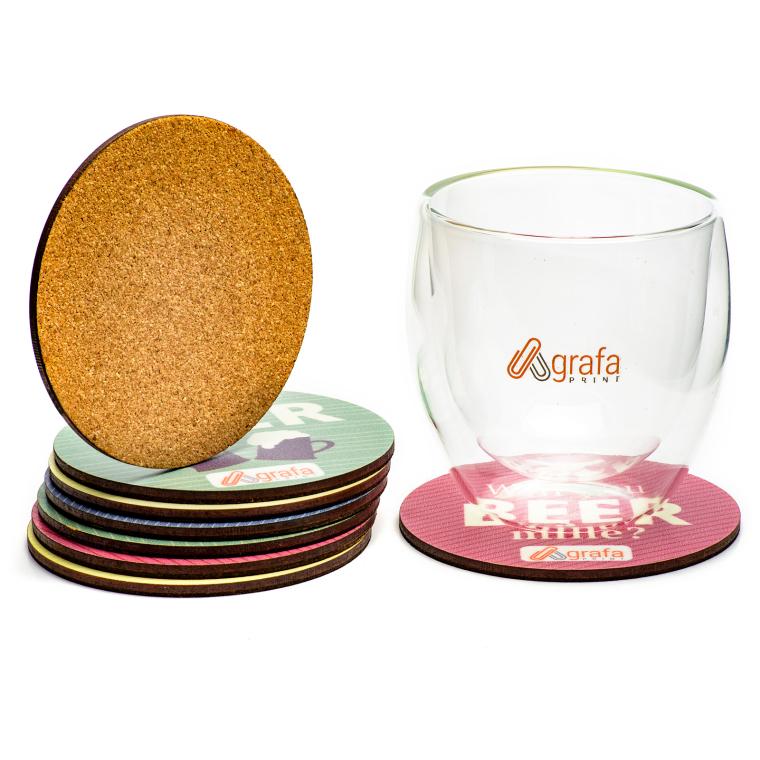 Suporturi din MDF pentru pahare Rotund diametru 95 mm