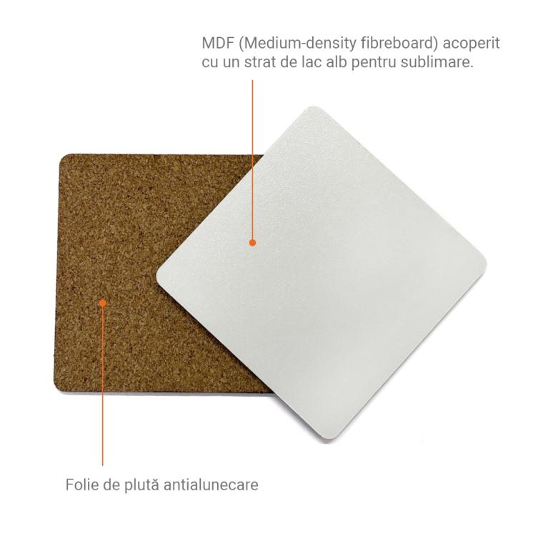 Suporturi din MDF pentru pahare Rotund diametru 95 mm