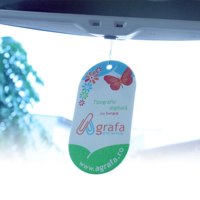 Odorizante auto din carton absorbant personalizate 