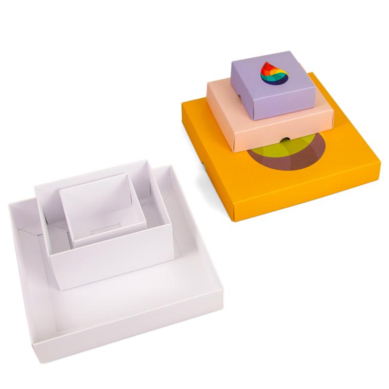 Cutii din carton standard cu capac detașabil 